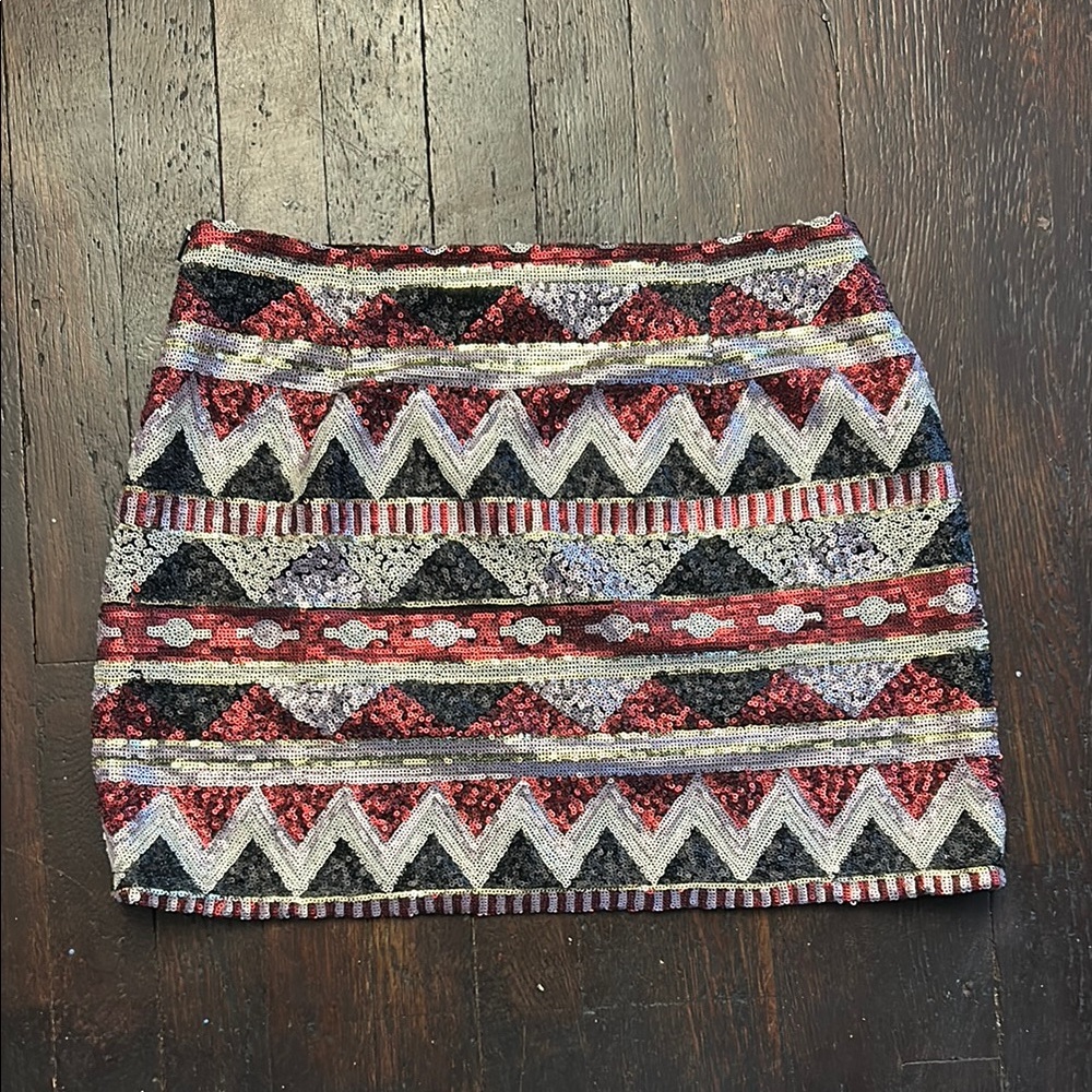 Forever 21 Multicolor Sequin Mini Skirt